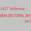 Mesa Sectorial de PTGAS: 24/10/2023